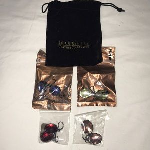 Joan Rivers Classics Collection Earrings 4 Pairs
